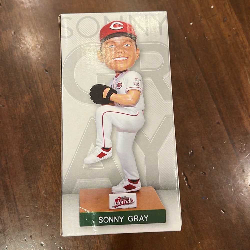 Pitcher Sonny Gray Bobblehead new in box Cincinnati Reds